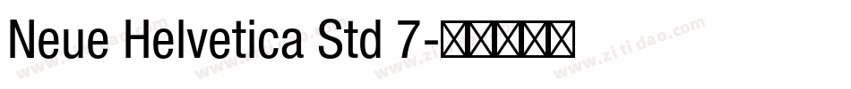 Neue Helvetica Std 7字体转换
